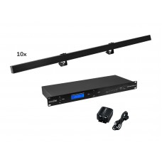 EUROLITE Set 10x LED PR-100/32 Pixel DMX Rail sw + DMX Software