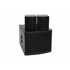 OMNITRONIC Set MOLLY-12A Subwoofer aktiv + 2x MOLLY-6 Top 8 Ohm, schwarz