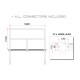 GUIL TMQ-02/440 Bühnengeländer 188cm Aluminiumversion sw