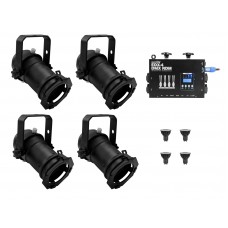 EUROLITE Set 4x PAR-16 Spot sw dim2warm + EDX-4 DMX RDM LED-Dimmerpack