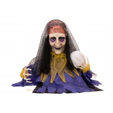 EUROPALMS Halloween Figur Wahrsagerin, animiert 50cm