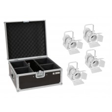 EUROLITE Set 4x LED THA-20PC TRC Theater-Spot ws + Case