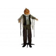 EUROPALMS Halloween Figur Kürbismann, animiert, 170cm