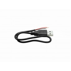 OMNITRONIC Kabel USB-A auf 2x offene Kabelenden 30cm