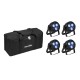 EUROLITE Set 4x LED PARty Hybrid Spot + Soft-Bag