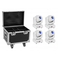 EUROLITE Set 4x LED TMH-S60 Moving-Head-Spot ws + Case