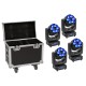 EUROLITE Set 4x LED TMH-H240 Beam/Wash/Flowereffekt + Case