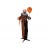 EUROPALMS Halloween Figur Clown mit Luftballon, animiert, 166cm