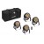 EUROLITE Set 4x LED PARty Spot Silent RGB/WW mit Soft-Bag