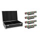 EUROLITE Set 4x LED PMB-8 COB QCL 30W Leiste + Case