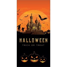 EUROPALMS Halloween Banner, Geisterhaus, 90x180cm