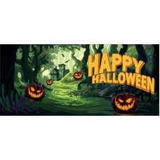 EUROPALMS Halloween Banner, Geisterwald, 400x180cm
