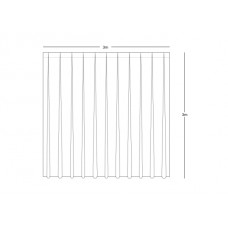 Wentex Pipes & Drapes Vorhang Molton, 3x3m, 300g/m², weiß