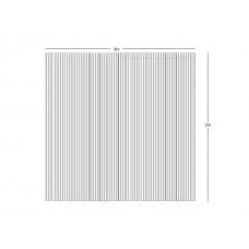 Wentex Pipes & Drapes Vorhang Fadenvorhang, 3x3m, 220g/m², schwar
