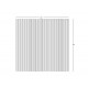 Wentex Pipes & Drapes Vorhang Fadenvorhang, 3x3m, 220g/m², schwar