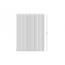 Wentex Pipes & Drapes Vorhang Fadenvorhang, 3x4m, 220g/m², schw.