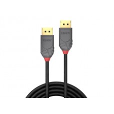 Lindy 36480 DisplayPort-Kabel, 0.5m, 8K, Anthra Line