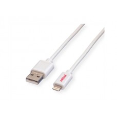 Roline USB 2.0 Lightning Kabel, 1.8m, weiß