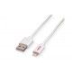 Roline USB 2.0 Lightning Kabel, 1.8m, weiß