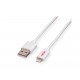 Roline USB 2.0 Lightning Kabel, 1m, weiß