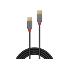 Lindy 36870 USB-Kabel, 0.5m, Anthra Line, USB C 2.0, USB C 2.0