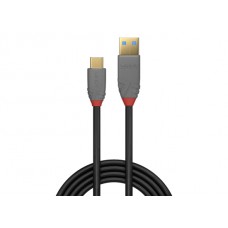 Lindy 36912 USB-Kabel, 1.5m, Anthra Line, USB C 3.1, USB A 3.1