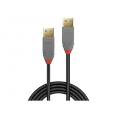 Lindy 36754 USB-Kabel, 5.0m, Anthra Line, USB A 3.0, USB A 3.0