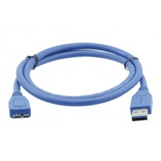 Kramer C-USB3/MicroB-3 USB Kabel, 0.9m, BLAU