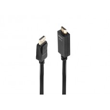 Lindy 36922 DisplayPort an HDMI Adapterkabel, 2m, schwarz