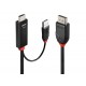 Lindy 41498 Aktives HDMI / DisplayPort Adapterkabel, 1m