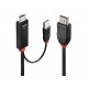 Lindy 41500 Aktives HDMI / DisplayPort Adapterkabel, 3m
