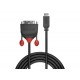 Lindy 36280 Video-Adapterkabel, 0.5m, Black Line, Mini HDMI,DVI-D