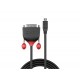 Lindy 36286 Video-Adapterkabel, 1.0m, Black Line,Micro HDMI,DVI-D