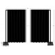 Wentex Pipes & Drapes SET Deko Vorhang 3x9m, schwarz