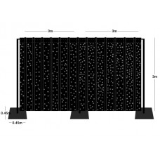 Wentex Pipes & Drapes Star Dream SET 3x6m