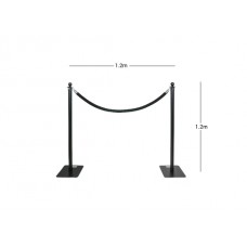 Wentex Pipes & Drapes SET Crowd Control 120 schwarz