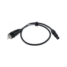 Schuko / Powercon True1 Kabel, BLACK, 7.5m,3x1.5mm²