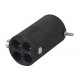 Wentex Pipes & Drapes Verbinder, 4-fach, 40.6mm, schwarz