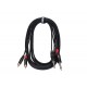 Enova EC-A3-CLMPLM-1 Audio Adapterkabel, 1m, 2x Klinke/2x Cinch