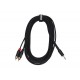 Enova EC-A3-PSMCLM-3 Audio Adapterkabel,3m,1x Miniklinke/2x Cinch