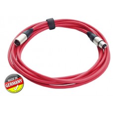 DMX Kabel 5-pol XLR, PROFI, Neutrik, 3m, rot