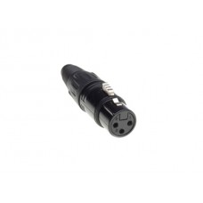 Admiral XLR 3pol Stecker 5er SET, female, schwarz