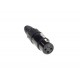 Admiral XLR 3pol Stecker 5er SET, female, schwarz