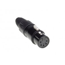 Admiral XLR 5pol Stecker 5er SET, female, schwarz Admiral XLR 5pol Stecker 5er SET, female, schwarz