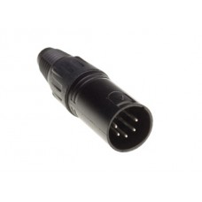 Admiral XLR 5pol Stecker 5er SET, male, schwarz