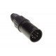 Admiral XLR 5pol Stecker 5er SET, male, schwarz