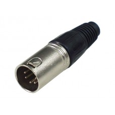 XLR Stecker Eco Version, 5-pol, Kabel, männlich