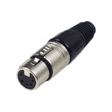 XLR Stecker Eco Version, 5-pol, Kabel, weiblich