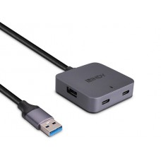 Lindy 43388 USB 3.0 Hub, 4 Port, 5m