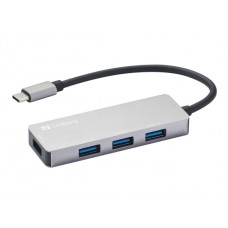 Sandberg 336-32 USB C to 1x USB 3.0 / 3x USB 2.0 Hub